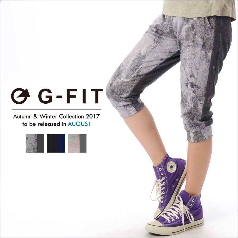 G-FIT 印花七分褲【GA-17C509PP】