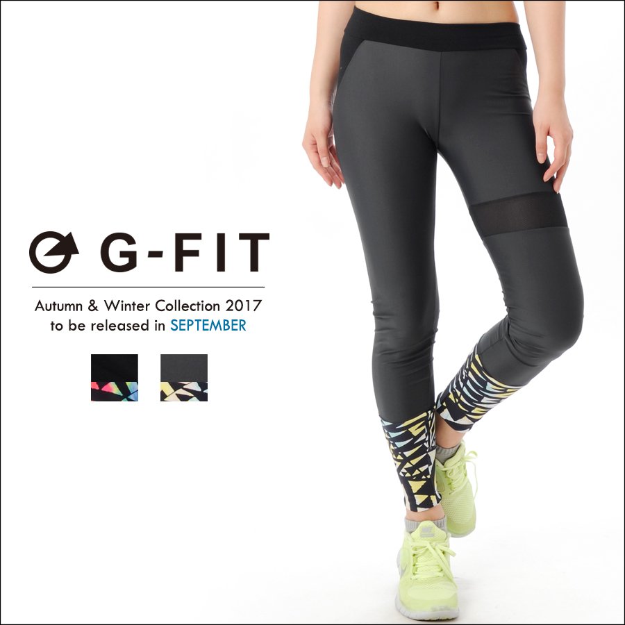 G-FIT 拼接長褲【GA-17L433S】